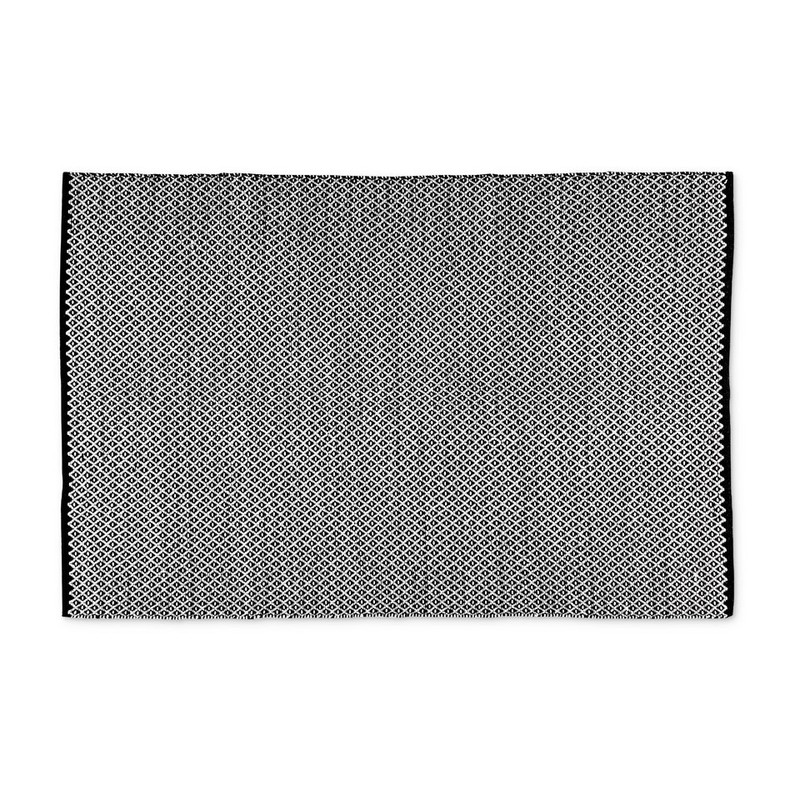 Vloerkleed zwart/wit - 120x180 cm