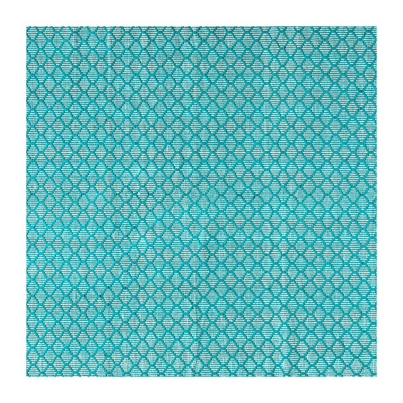 Vloerkleed turquoise/wit - 120x180 cm