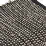 Vloerkleed jute - 120x180 cm - zwart/beige