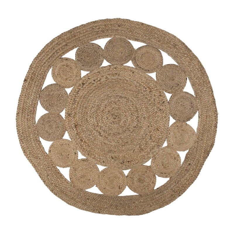 Vloerkleed rond - jute - 120 cm