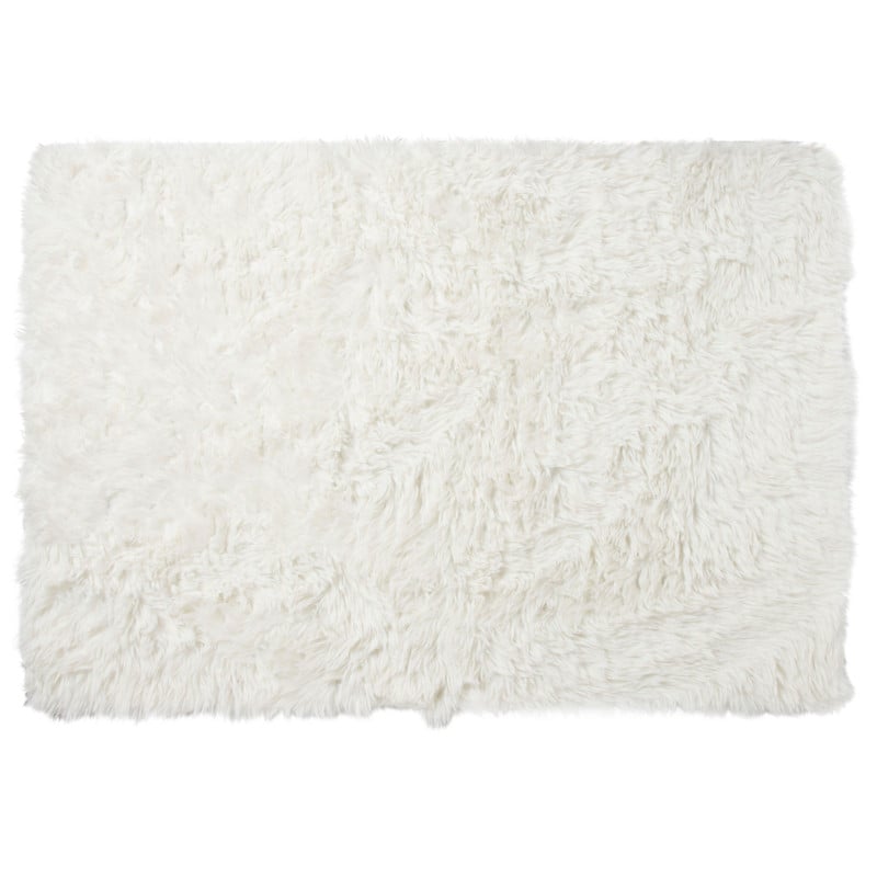 Vloerkleed fluffy - wit - 150x230 cm