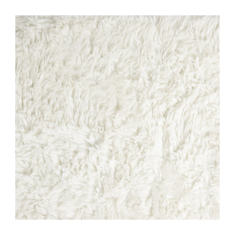 Vloerkleed fluffy - wit - 150x230 cm