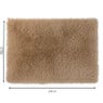 Vloerkleed fluffy - bruin -150x230 cm