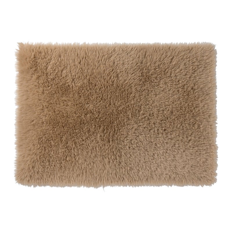Vloerkleed fluffy - bruin - 120x180 cm