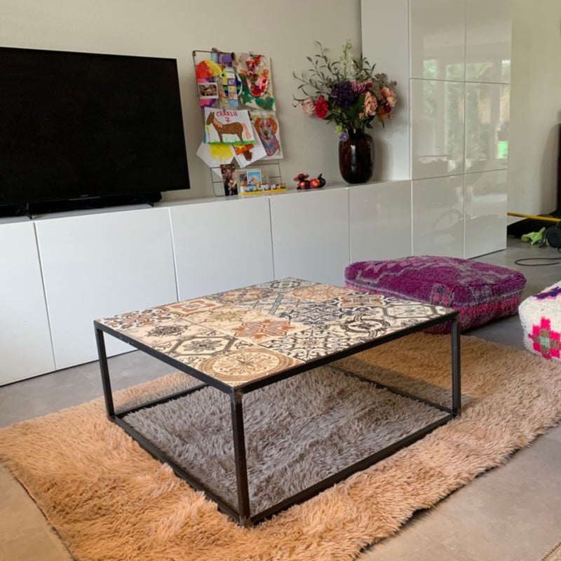 Vloerkleed fluffy - bruin - 120x180 cm