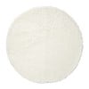 Vloerkleed fluffy rond - wit - ø120 cm
