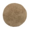 Vloerkleed fluffy rond - bruin - ø120 cm