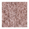 Vloerkleed fluffy rond - roze - ø120 cm