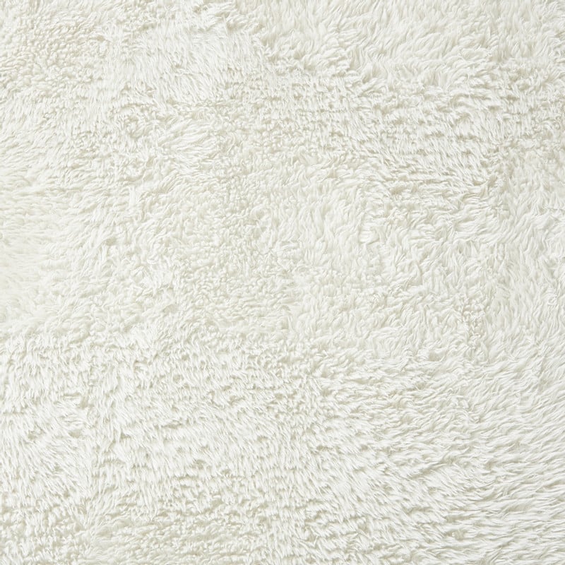 Vloerkleed fluffy ovaal - wit - 120x180 cm