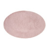 Vloerkleed fluffy ovaal - roze - 120x180 cm