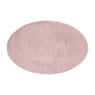 Vloerkleed fluffy ovaal - roze - 120x180 cm
