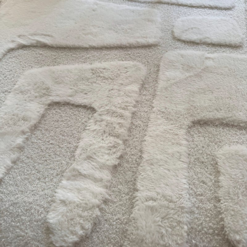 Vloerkleed native ovaal - wit - 120x180 cm