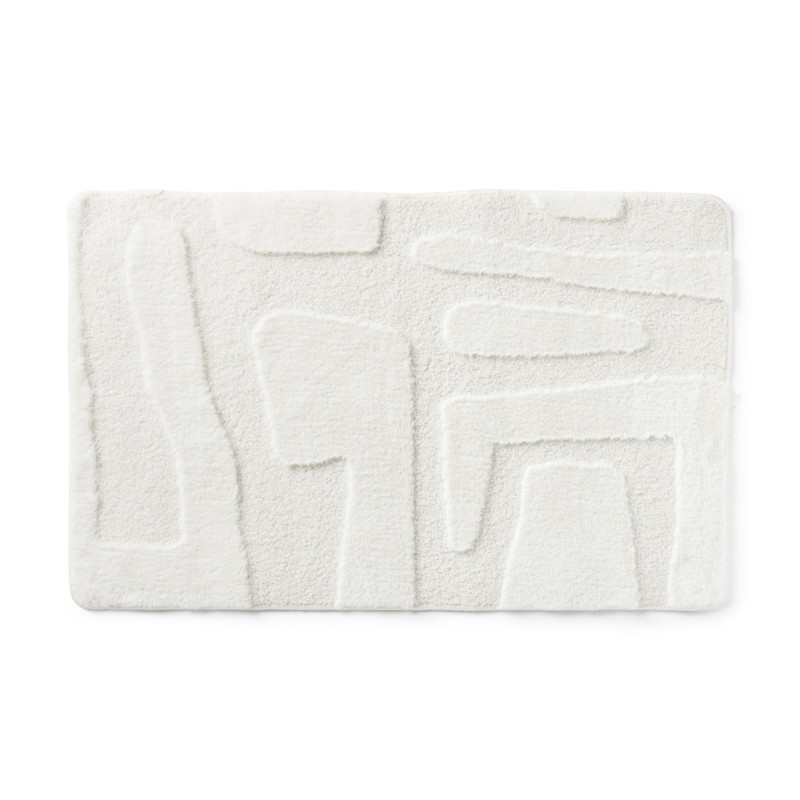 Vloerkleed native - wit - 60x90 cm