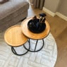 Vloerkleed native - wit - ø120 cm