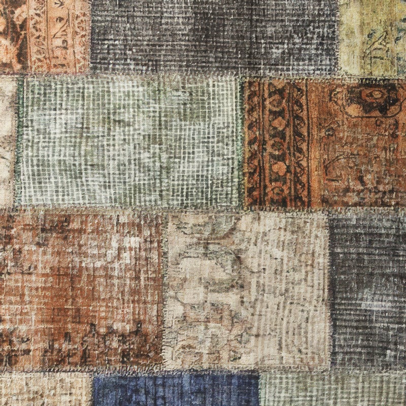 Vloerkleed patchwork - multikleur - 120x180 cm