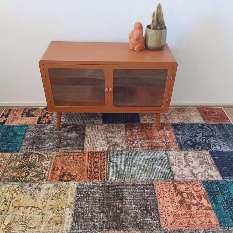 Vloerkleed patchwork - multikleur - 120x180 cm