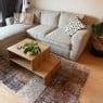 Vloerkleed patchwork - bruin/wit - 120x180 cm