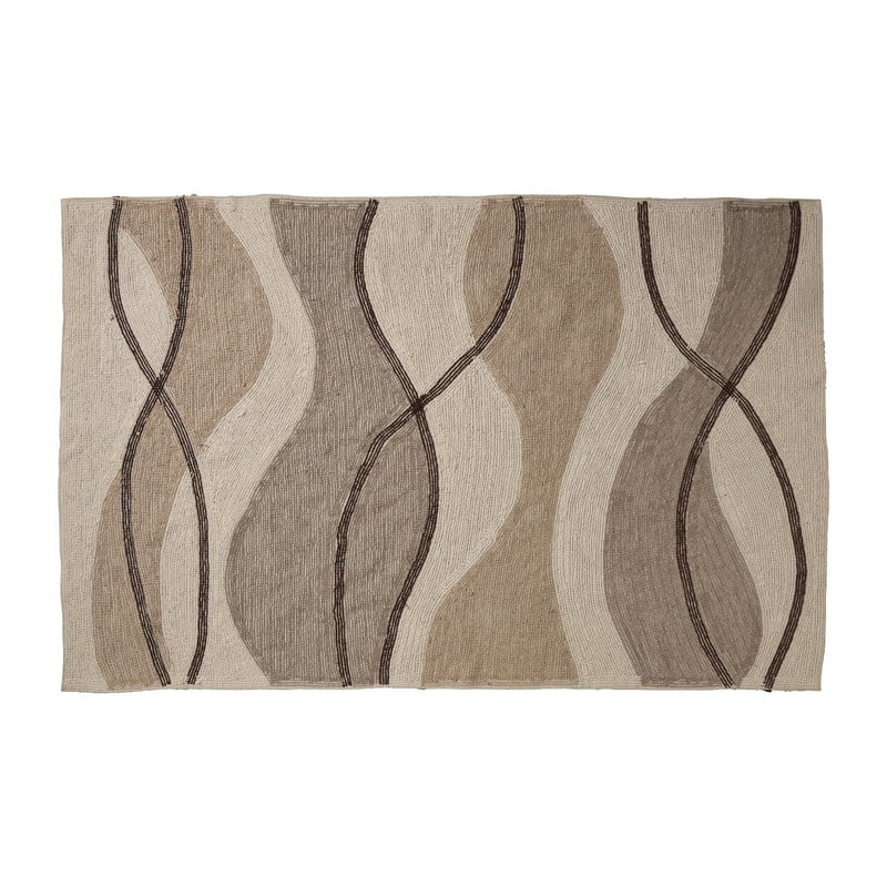 Vloerkleed berber wave - bruin/beige - 160x230 cm