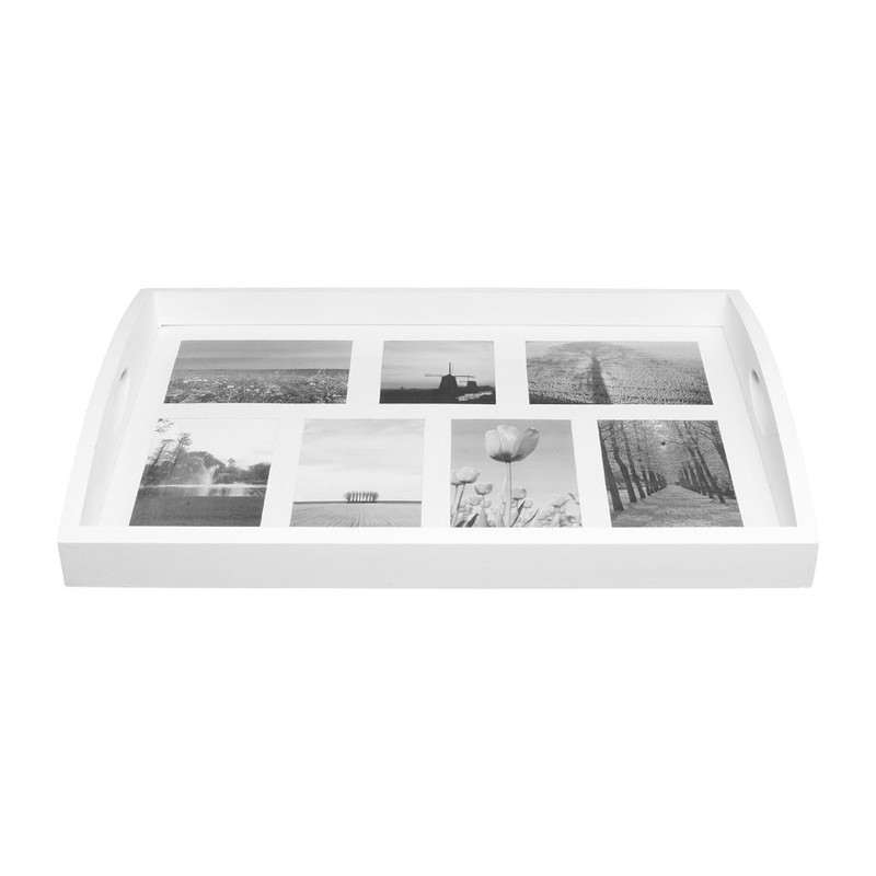 Dienblad voor foto's XXL wit