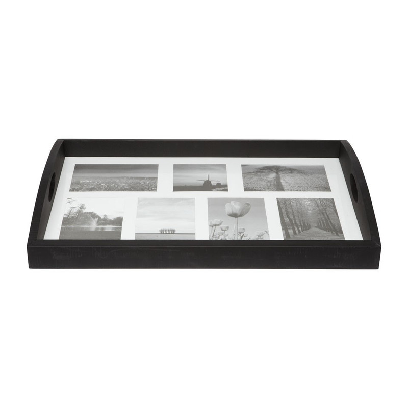 Dienblad voor foto's XXL zwart