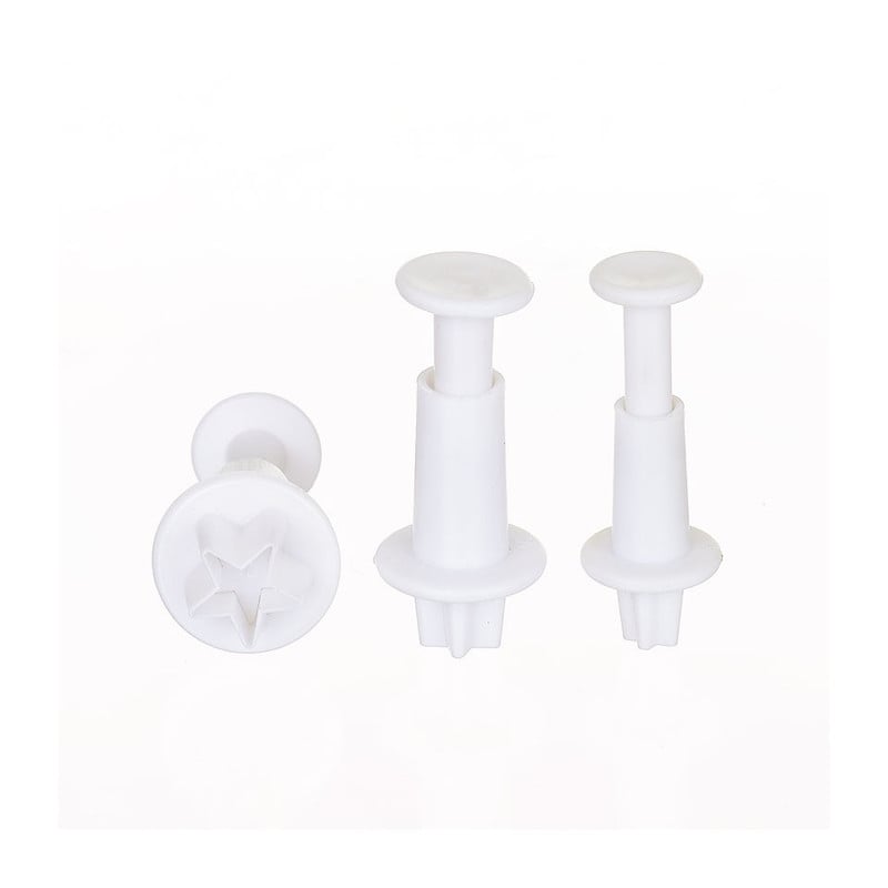 Uitsteekvormpjes ster set van 3