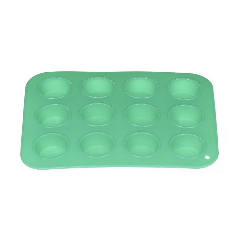 Mini cupcakevorm siliconen turquoise