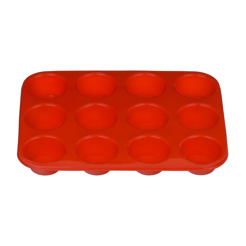Cupcakevorm groot rond rood