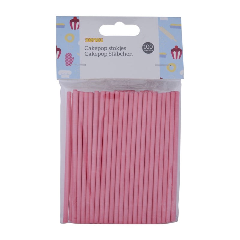Cake pop stokjes roze