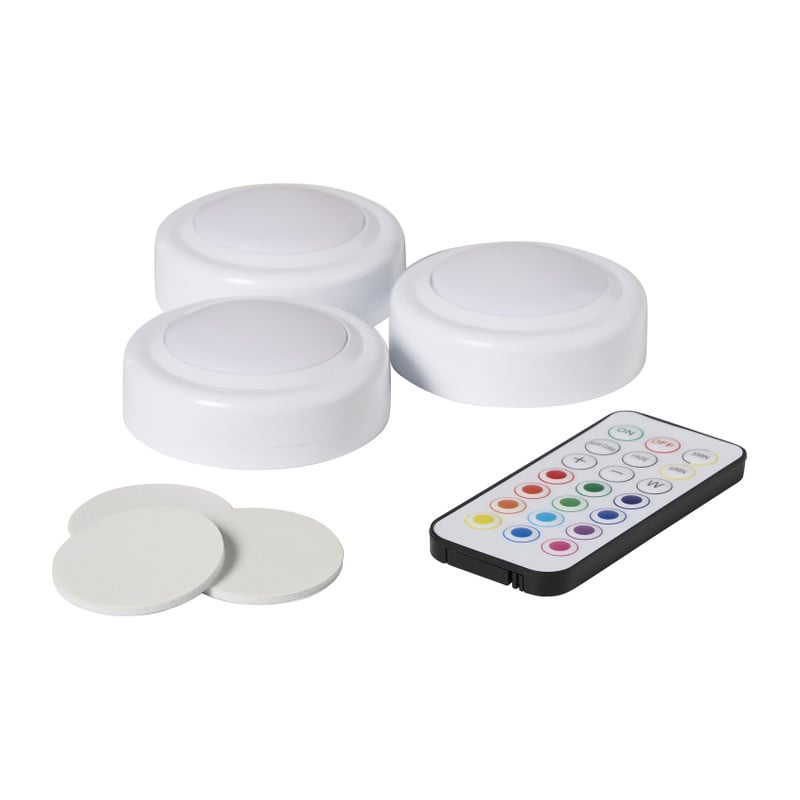 Draadloze spots - wit - set van 3