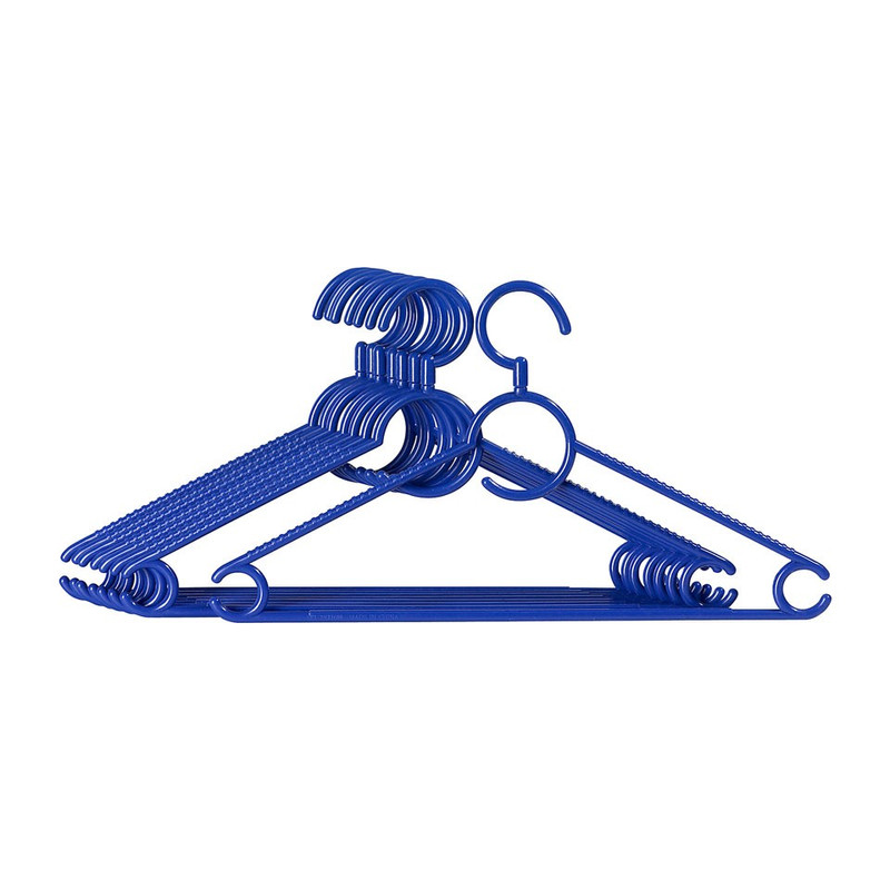 Kledinghanger met draaihaak blauw