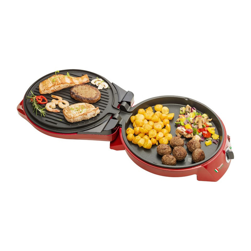 Bestron Pizza maker - 1800W - rood
