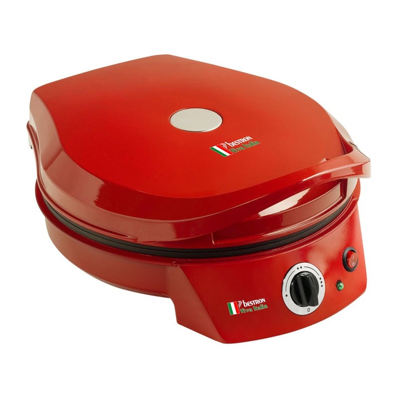 Bestron Pizza maker - 1800W - rood
