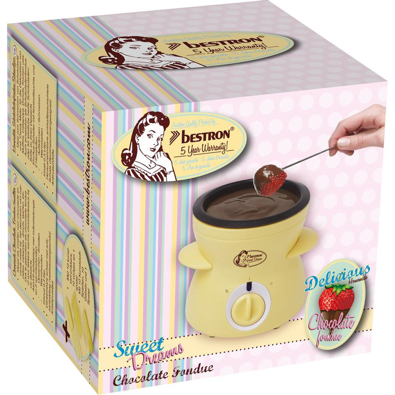 Bestron Chocolade Fondue - 25W - vanille