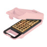Bestron Wafelijzer Flipover - Voor twee Brusselse wafels - 700W - Roze