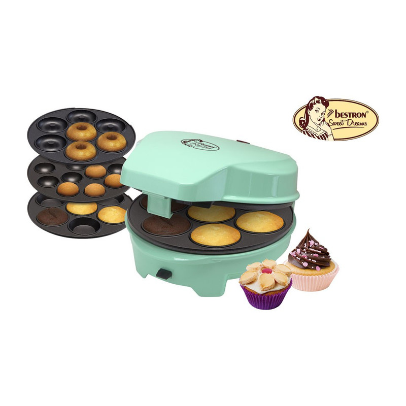 Bestron 3-in-1 Cake maker - 700W - mint