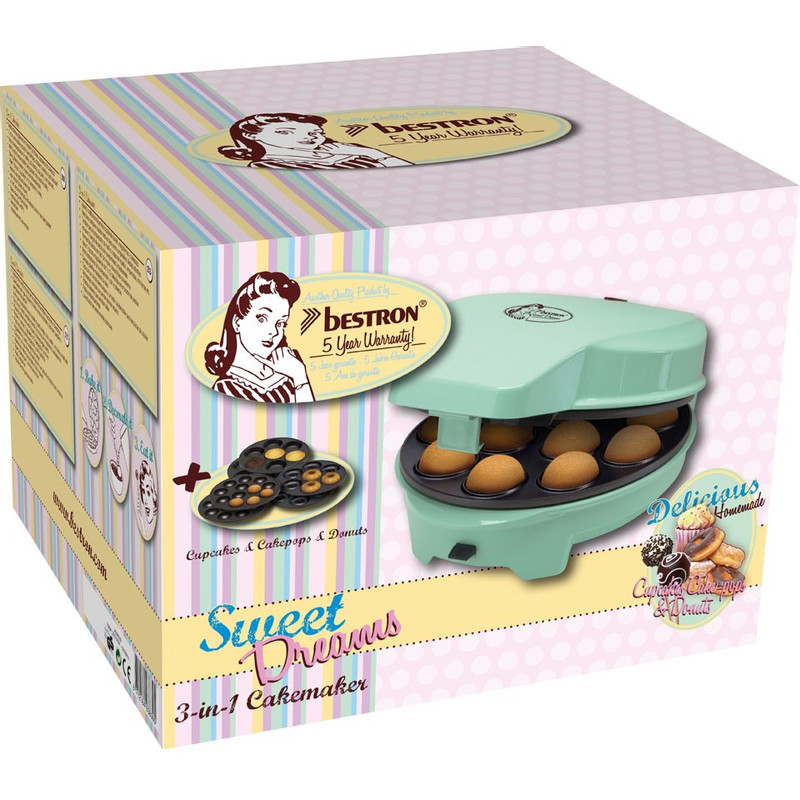 Bestron 3-in-1 Cake maker - 700W - mint