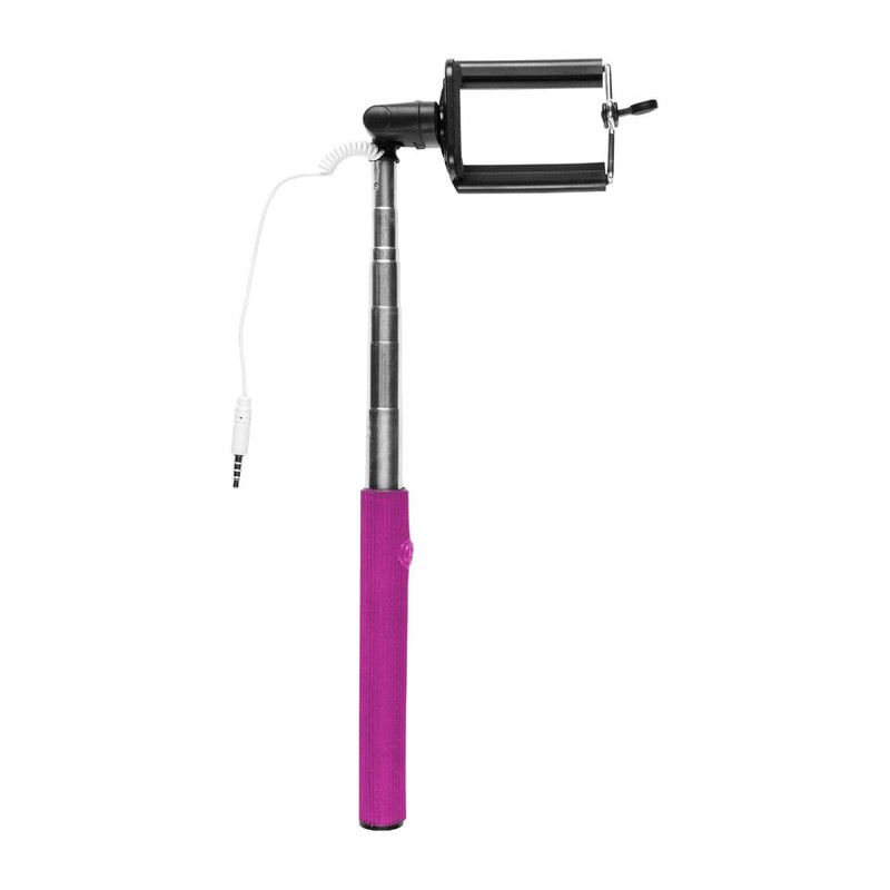 Selfie stok 2-in-1 fuchsia