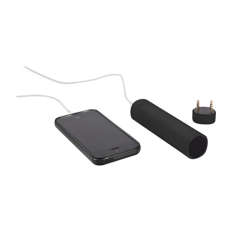 Mobiele oplader en speaker 3 in 1 Zwart
