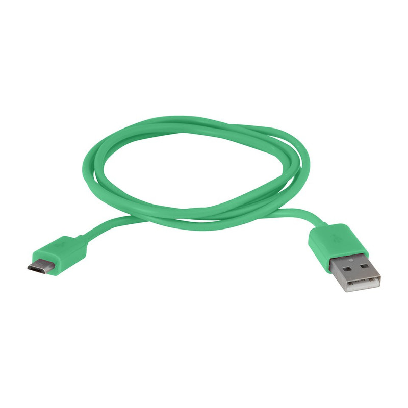 Micro-USB data kabeltje turquoise 