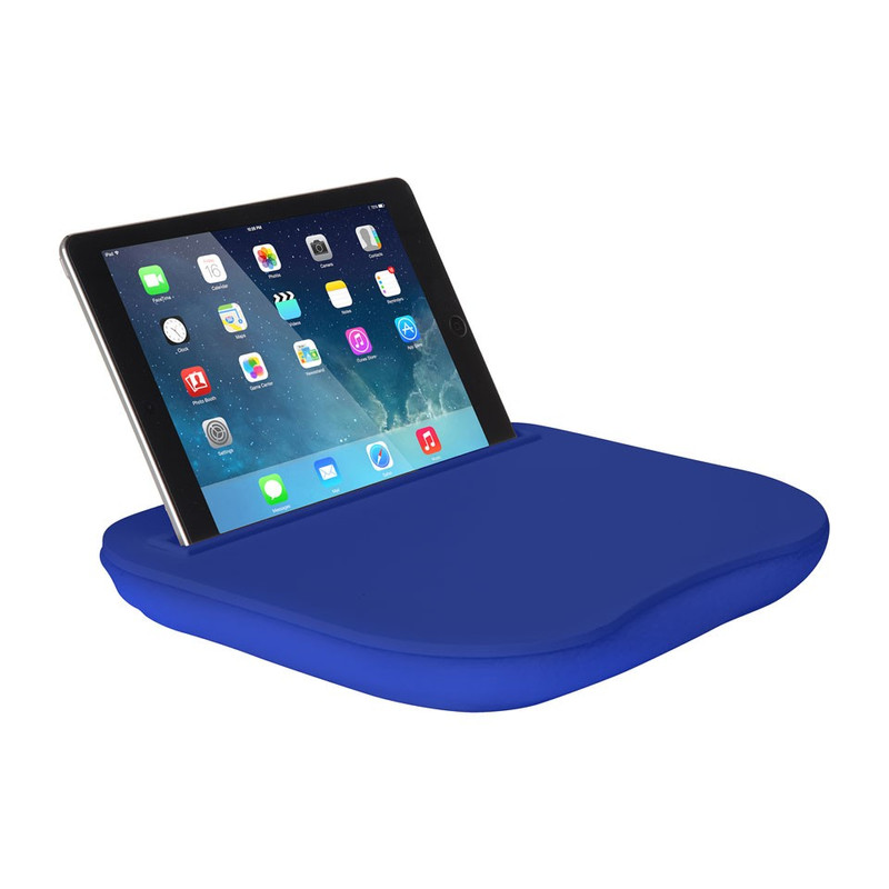 Schoottafeltje voor tablet blauw