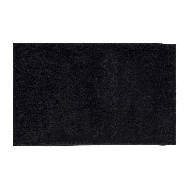 Badmat fluffy zwart