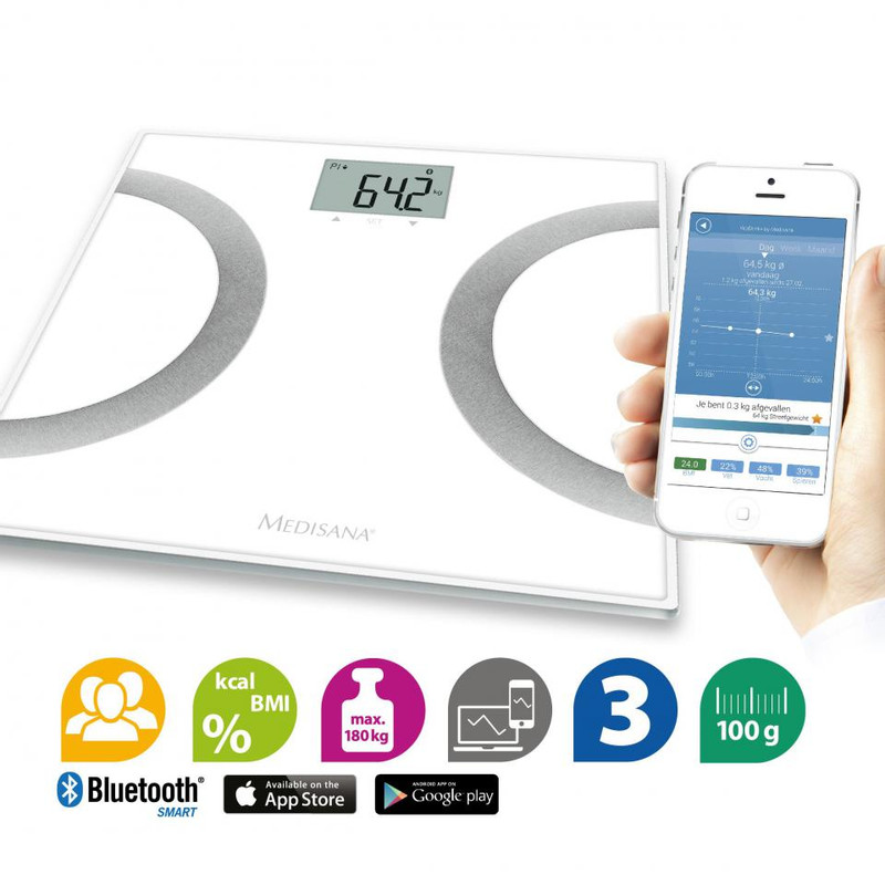 Medisana connect lichaamsanalyse weegschaal BS445