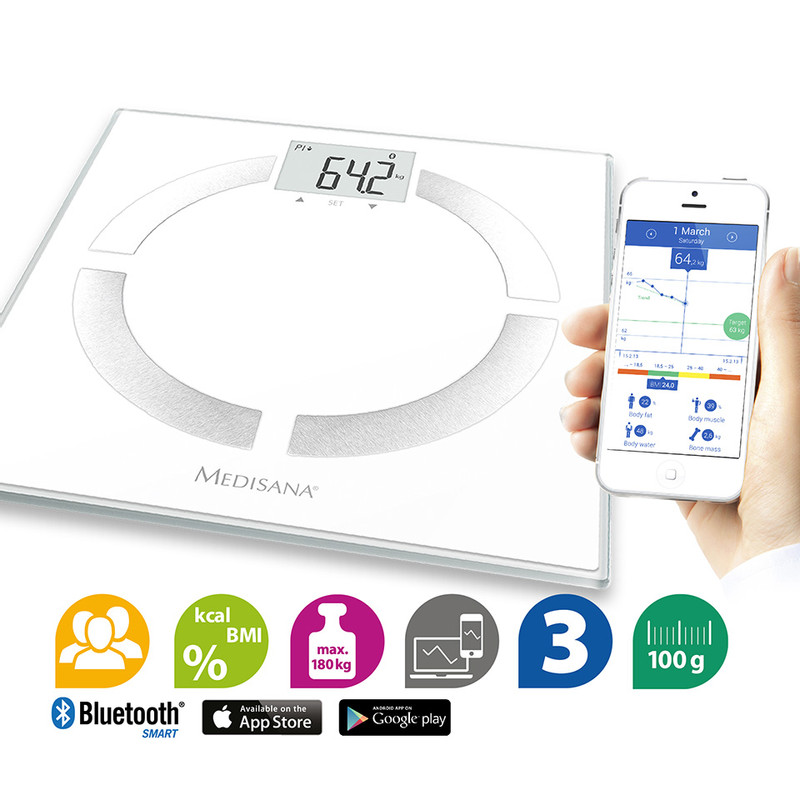Medisana connect lichaamsanalyse weegschaal BS444 
