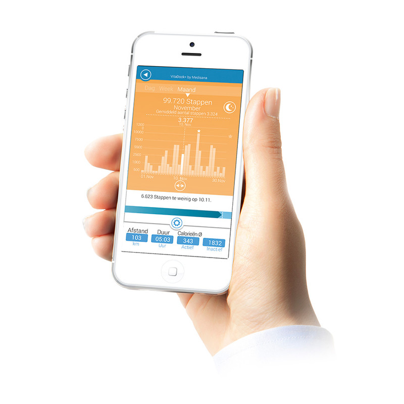 Medisana ViFit touch activity & sleep tracker - zwart 