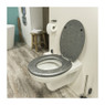 Tiger toiletzitting grey glitter - MDF - grijs