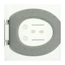 Tiger toiletzitting grey glitter - MDF - grijs