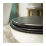 Tiger toiletzitting leatherlook - MDF - zwart