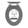 Tiger toiletzitting Baya - MDF - lava grijs
