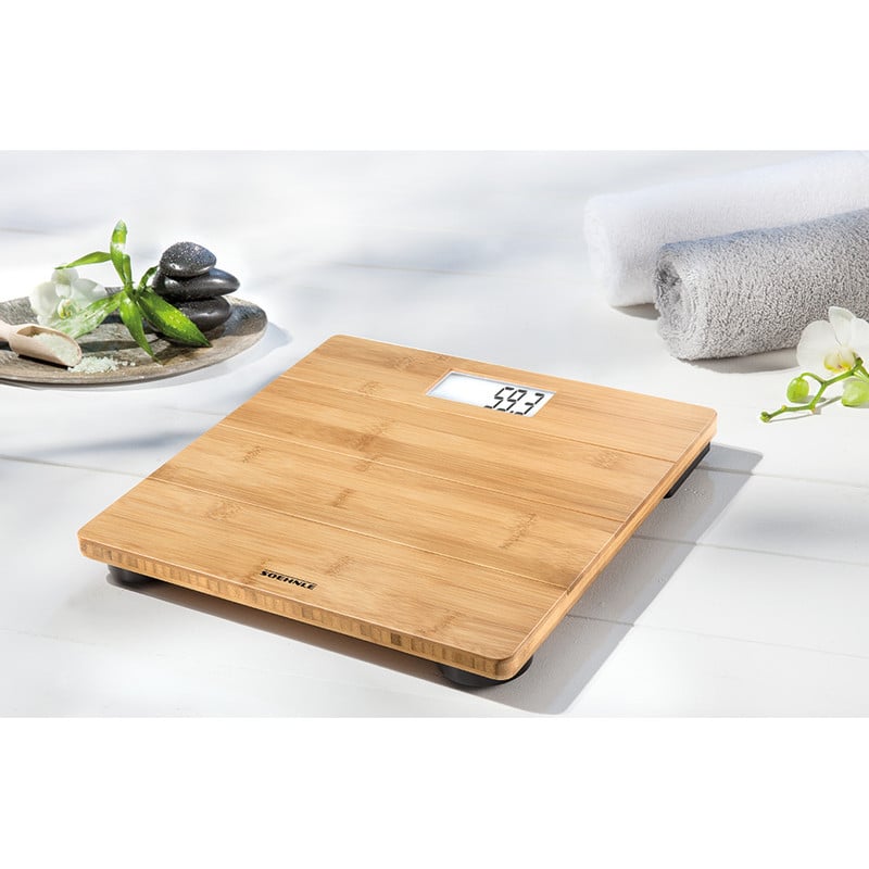 Soehnle personenweegschaal bamboo - naturel 