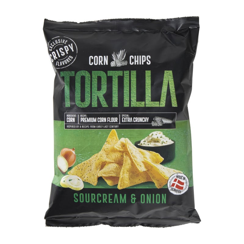 Tortilla chips sour cream & onion - 150 gram